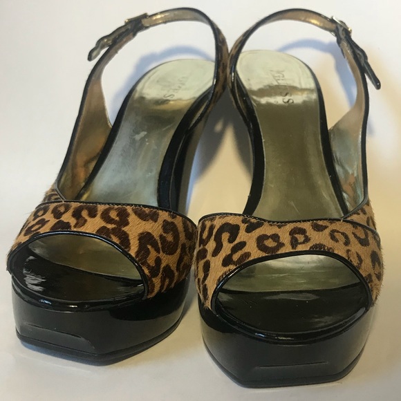 Sexy Asymmetrical Leopard Print Block Heel Pumps - Picture 10 of 10